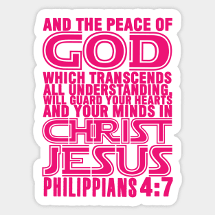 Philippians 4:7 Sticker